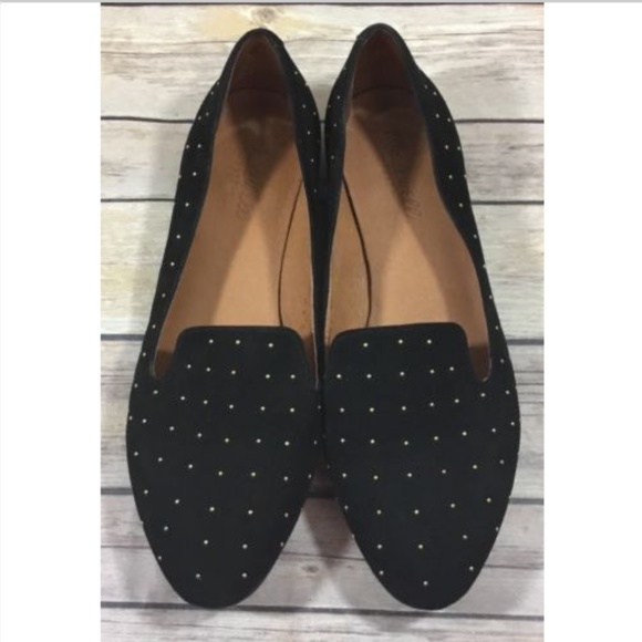 Madewell Shoes - Madewell Womens Teddy Gold Studded Loafer Shoes